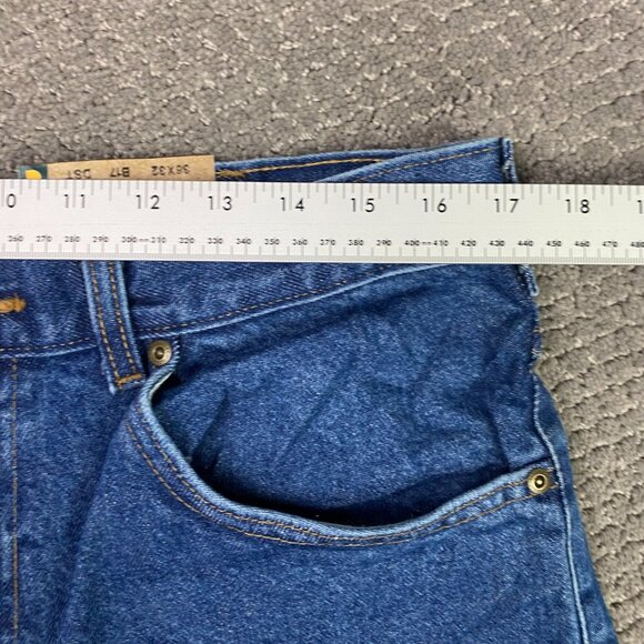 Carhartt B17 DST Jeans Men's 36 x 32 Fits 34 x 32.5 Blue Tapered Leg Relaxed Fit - Picture 7 of 11